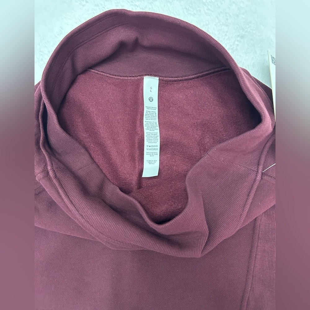 Lululemon Scuba High Rise Mini Skirt size Large Burgundy Red NWT - Picture 4 of 6